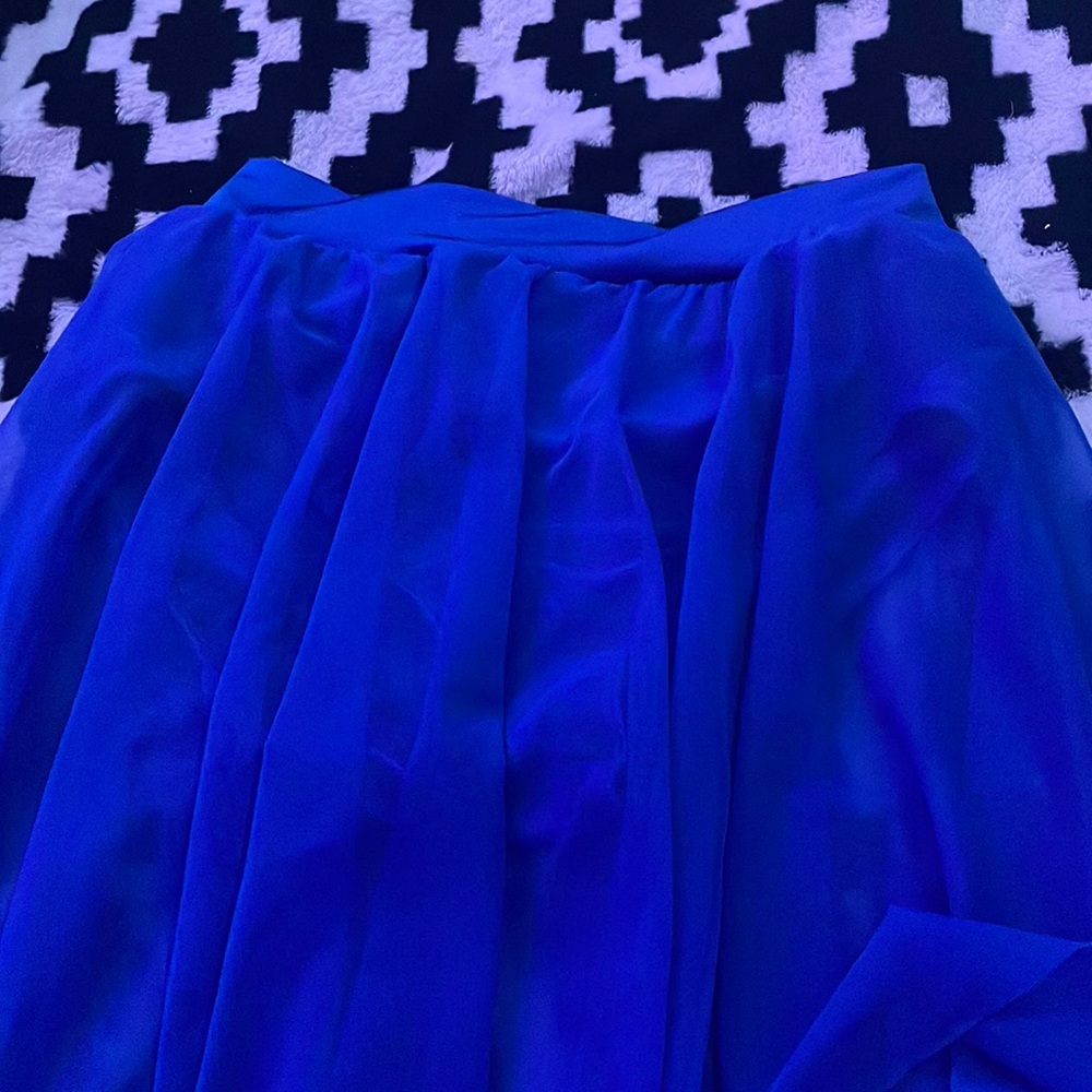 Cute blue skirt with gemstones